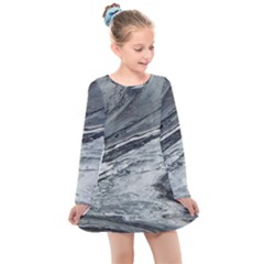 Edge Of A Black Hole Kids  Long Sleeve Dress by WILLBIRDWELL