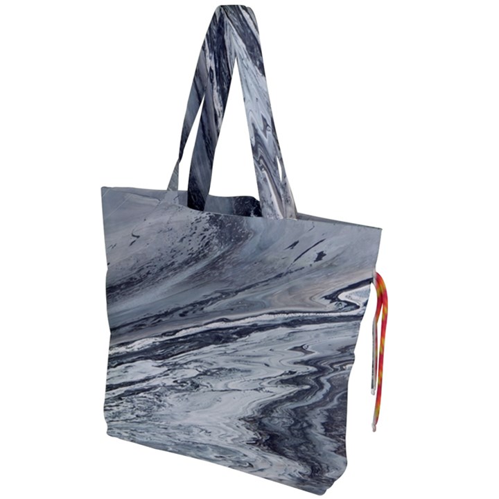 EDGE OF A BLACK HOLE Drawstring Tote Bag