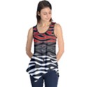 Black and red zebra stripes  pattern by FlipStylez Designs Sleeveless Tunic View1