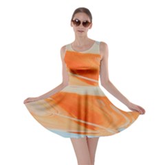 Orange And Blue Skater Dress by WILLBIRDWELL