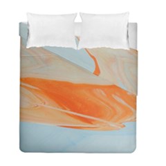 Orange And Blue Duvet Cover Double Side (full/ Double Size) by WILLBIRDWELL