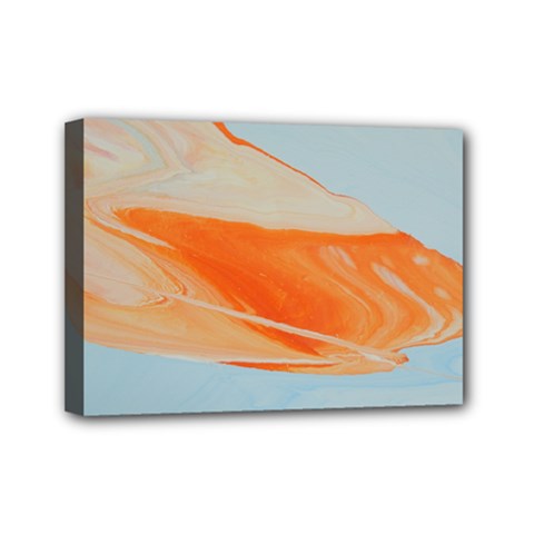 Orange And Blue Mini Canvas 7  X 5  (stretched) by WILLBIRDWELL