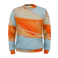 Orange And Blue Men s Sweatshirt by WILLBIRDWELL