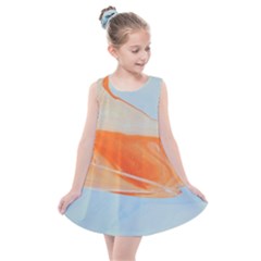 Orange And Blue Kids  Summer Dress