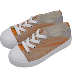 Orange And Blue 2 Kids  Low Top Canvas Sneakers by WILLBIRDWELL