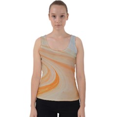 Orange And Blue 2 Velvet Tank Top