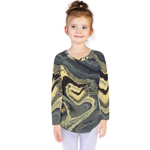 Yellow Nebula Kids  Long Sleeve Tee by WILLBIRDWELL