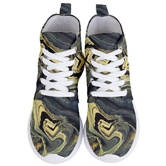 Yellow Nebula Women s Lightweight High Top Sneakers