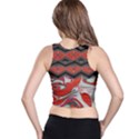 Red swirls designs by FlipStylez Designs Racer Back Crop Top View2