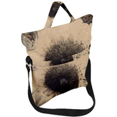 Flower Fold Over Handle Tote Bag