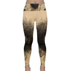 Flower Lightweight Velour Classic Yoga Leggings