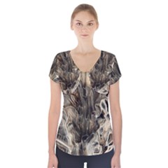 Orchid Short Sleeve Front Detail Top by WILLBIRDWELL