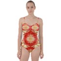 Seamless red and gold by FlipStylez Designs Sweetheart Tankini Set View1