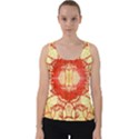 Seamless red and gold by FlipStylez Designs Velvet Tank Top View1