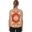 Seamless red and gold by FlipStylez Designs Velvet Tank Top View2