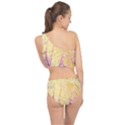 Gold seamless lace tropical colors By FlipStylez Designs Spliced Up Two Piece Swimsuit View2