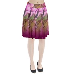 Flowers In Soft Violet Colors Pleated Skirt by FantasyWorld7