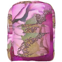 Flowers In Soft Violet Colors Full Print Backpack by FantasyWorld7