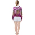 Flowers In Soft Violet Colors Women s Tie Up Sweat View2