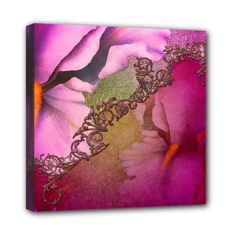 Flowers In Soft Violet Colors Mini Canvas 8  X 8  (stretched) by FantasyWorld7