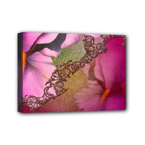 Flowers In Soft Violet Colors Mini Canvas 7  X 5  (stretched) by FantasyWorld7