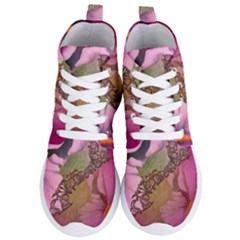 Flowers In Soft Violet Colors Women s Lightweight High Top Sneakers