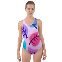 Backdrop Background Beautiful Cut-out Back One Piece Swimsuit by Nexatart