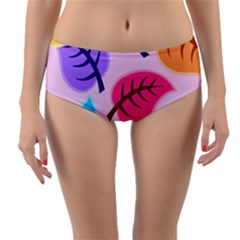 Backdrop Background Beautiful Reversible Mid-waist Bikini Bottoms by Nexatart