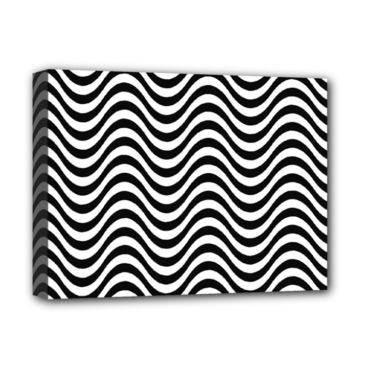 Wave Pattern Wavy Water Seamless Deluxe Canvas 16  x 12  (Stretched) 