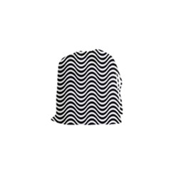 Wave Pattern Wavy Water Seamless Drawstring Pouch (xs) by Nexatart