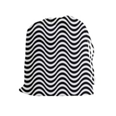 Wave Pattern Wavy Water Seamless Drawstring Pouch (xl) by Nexatart