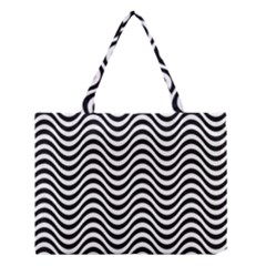 Wave Pattern Wavy Water Seamless Medium Tote Bag by Nexatart