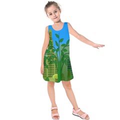 Environmental Protection Kids  Sleeveless Dress by Nexatart