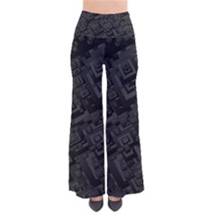 Black Rectangle Wallpaper Grey So Vintage Palazzo Pants by Nexatart