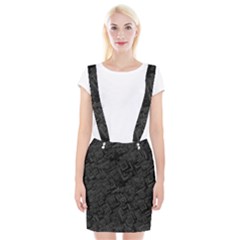 Black Rectangle Wallpaper Grey Braces Suspender Skirt by Nexatart