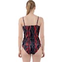 Blackandredswirldesignflipbigger Cut Out Top Tankini Set View2