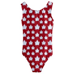 Cute Canada  Kids  Cut-out Back One Piece Swimsuit