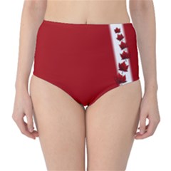 Canada Flag High-waist Bikini Bottoms by CanadaSouvenirs