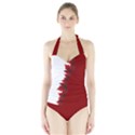 Canada Maple Leaf Halter Swimsuit View1