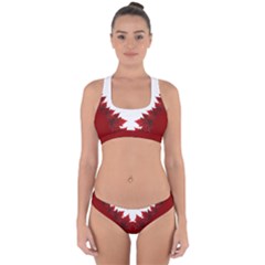 Canada Maple Leaf Cross Back Hipster Bikini Set by CanadaSouvenirs