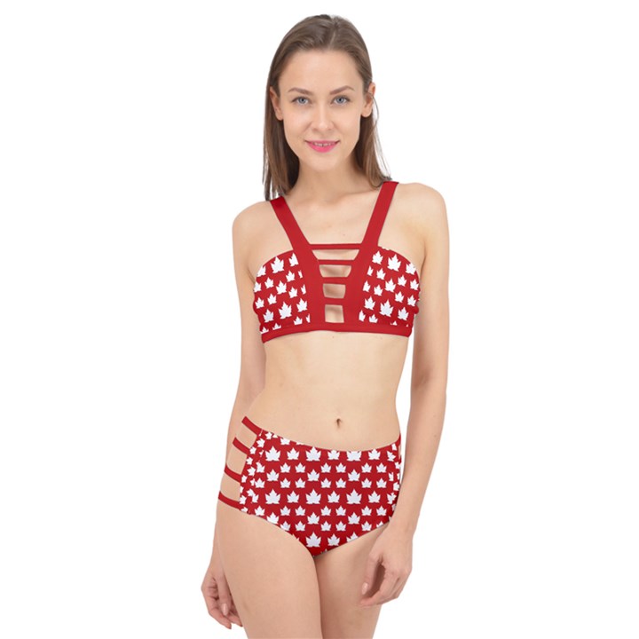 Cute Canada  Cage Up Bikini Set