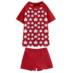 Cute Canada  Kids  Swim Tee And Shorts Set by CanadaSouvenirs