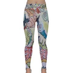 Watercolor Postcard2 Classic Yoga Leggings