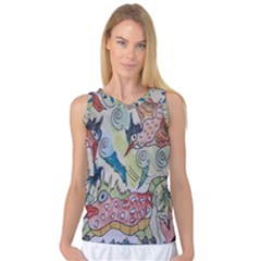 Watercolor Postcard2 Women s Basketball Tank Top