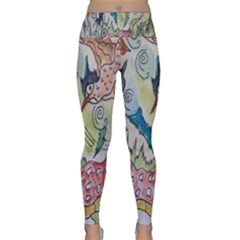 Watercolor Postcard2 Lightweight Velour Classic Yoga Leggings