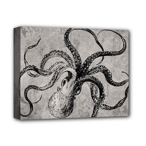 Vintage Octopus  Deluxe Canvas 14  X 11  (stretched) by Valentinaart