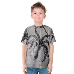 Vintage Octopus  Kids  Cotton Tee