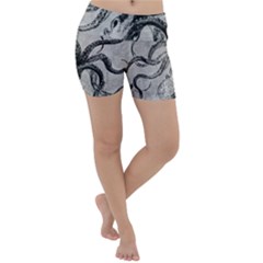 Vintage Octopus  Lightweight Velour Yoga Shorts