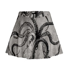 Vintage Octopus  Mini Flare Skirt by Valentinaart