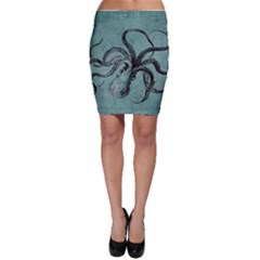 Vintage Octopus  Bodycon Skirt by Valentinaart